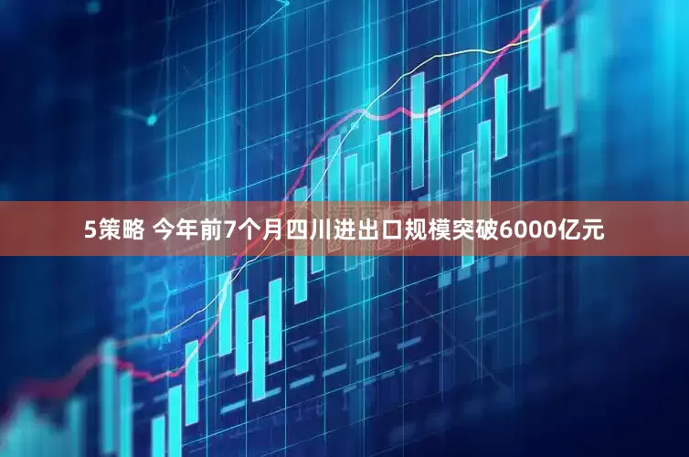 5策略 今年前7个月四川进出口规模突破6000亿元